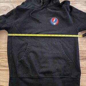 Black Hoodie with Embroidered Grateful Dead logo